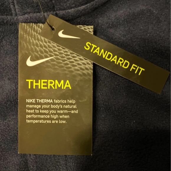 NWT Men’s Nike Fleece Pullover Size Large In Dark Navy - Picture 10 of 10